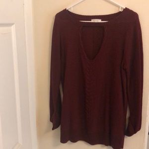 Cute burgundy sweater